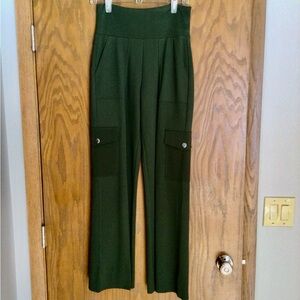 CAbi Chargo Olive Green Wide-Leg Cargo Pants Style 4696R Small